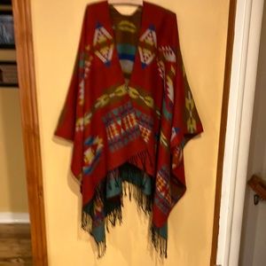 Southwestern, Reversible Poncho
